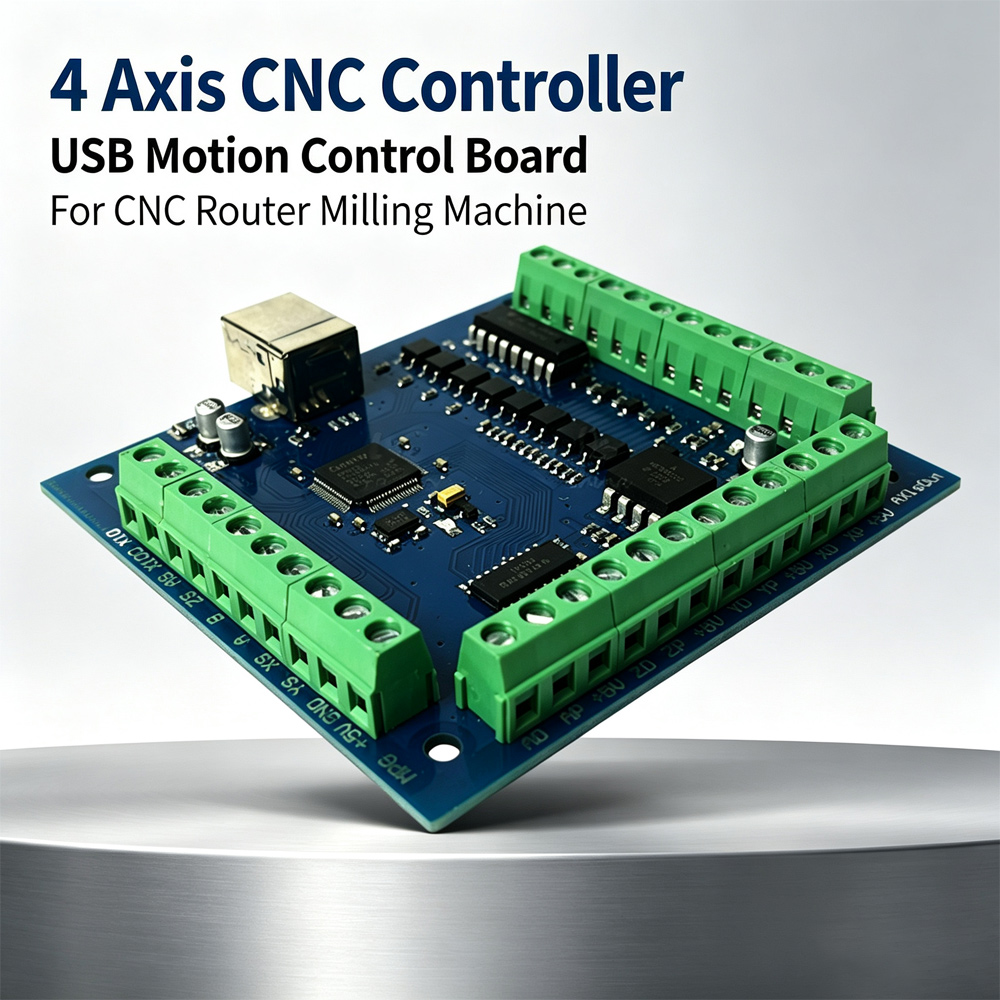 Mach3 Usb Cnc Controller 4 Axis 100Khz - CNC Motion MACH3 4-Axis Controller Card